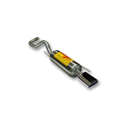 ESCAPE TRASERO INOXIDABLE NO HOMOLOGADO:VOLKSWAGEN POLO 1 OVAL