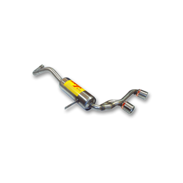 ESCAPE TRASERO INOXIDABLE NO HOMOLOGADO:RENAULT MEGANE II  SPORT / RENAULT  MEGANE II 2Ø73 CENTRALES