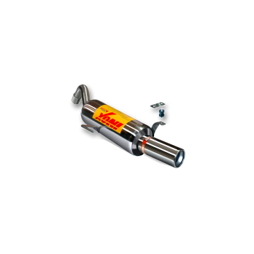 ESCAPE TRASERO INOXIDABLE NO HOMOLOGADO:RENAULT CLIO II SPORT 1Ø101