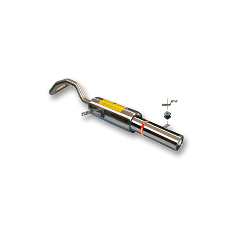 ESCAPE TRASERO INOXIDABLE NO HOMOLOGADO:RENAULT MEGANE II / RENAULT SCENIC II 1Ø101