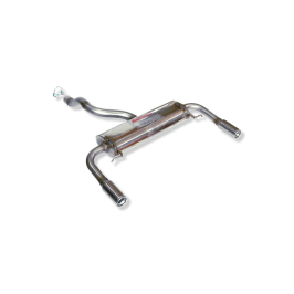 ESCAPE TRASERO INOXIDABLE NO HOMOLOGADO:RENAULT CLIO III SPORT / RENAULT CLIO I 1Ø73 POR CADA LADO