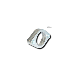 KIT COMPLETO UNIÓN PLACAS OVALADAS INOX PARA TUBO Ø70mm