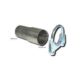 Kit Casquillo Adaptador Ø70 Exterior Ø70,5 Interior Ranurado con abrazadera