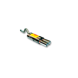 ESCAPE TRASERO INOXIDABLE NO HOMOLOGADO:RENAULT CLIO II / RENAULT  CLIO II 2Ø85