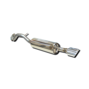 ESCAPE TRASERO INOXIDABLE:VOLKSWAGEN GOLF IV / SEAT LEON / AUDI A3 / AUDI  A3 / VOLKSWAGEN BEETLE 1 oval