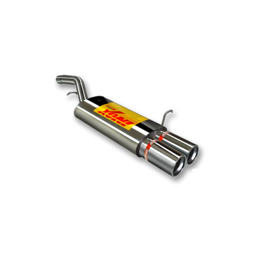 ESCAPE TRASERO INOXIDABLE NO HOMOLOGADO:FORD FIESTA 2Ø73