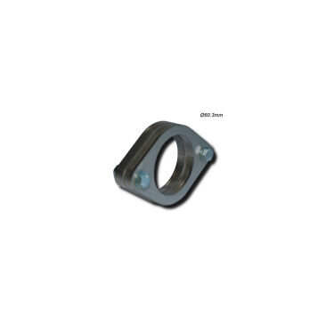 KIT COMPLETO UNIÓN PLACAS OVALADAS PARA TUBO Ø60mm