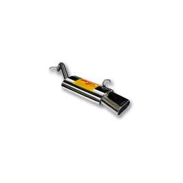 ESCAPE TRASERO INOXIDABLE NO HOMOLOGADO:PEUGEOT 207 / PEUGEOT 207 CC 1 OVAL