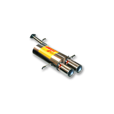 ESCAPE TRASERO INOXIDABLE NO HOMOLOGADO:SUBARU IMPREZA 2Ø85