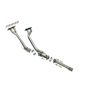 COLECTOR DE ESCAPE DEPORTIVO TUBULAR INOXIDABLE:PEUGEOT 306