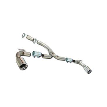 ESCAPE TRASERO INOXIDABLE GRUPO-A USO EXCLUSIVO PARA COMPETICIÓN:VOLKSWAGEN GOLF VII 1Ø101 POR CADA LADO