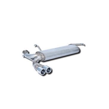 ESCAPE TRASERO INOXIDABLE NO HOMOLOGADO:PEUGEOT 206 RC 2Ø73