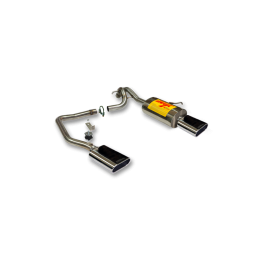 ESCAPE TRASERO INOXIDABLE NO HOMOLOGADO:PEUGEOT 207 RC 1 OVAL POR CADA LADO