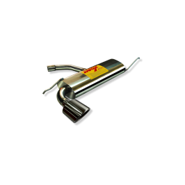 ESCAPE TRASERO INOXIDABLE NO HOMOLOGADO:AUDI A3 / SEAT LEON / VOLKSWAGEN GOLF V 1 oval