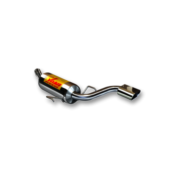 ESCAPE TRASERO INOXIDABLE NO HOMOLOGADO:OPEL ASTRA H 1 OVAL CENTRAL