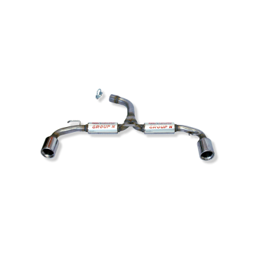 ESCAPE TRASERO INOXIDABLE GRUPO-N USO EXCLUSIVO PARA COMPETICIÓN:VOLKSWAGEN GOLF VI 1Ø101 POR CADA LADO