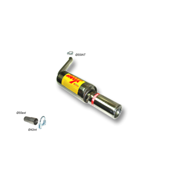 ESCAPE TRASERO INOXIDABLE:FORD SIERRA 1Ø101