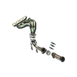 COLECTOR DE ESCAPE DEPORTIVO TUBULAR INOXIDABLE:RENAULT 19