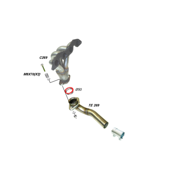 COLECTOR DE ESCAPE DEPORTIVO TUBULAR INOXIDABLE:HONDA CIVIC