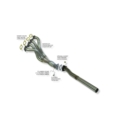 COLECTOR DE ESCAPE DEPORTIVO TUBULAR INOXIDABLE:VOLKSWAGEN GOLF III