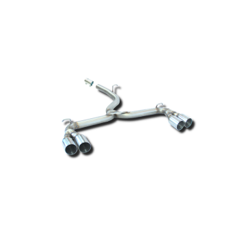 ESCAPE TRASERO INOXIDABLE GRUPO-A USO EXCLUSIVO PARA COMPETICIÓN:V.W GOLF VII/VIII R 2Ø85 POR CADA LADO