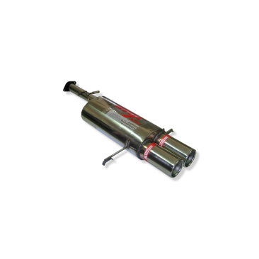 ESCAPE TRASERO INOXIDABLE NO HOMOLOGADO:SUBARU IMPREZA 2Ø85