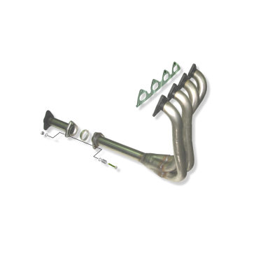 COLECTOR DE ESCAPE DEPORTIVO TUBULAR INOXIDABLE:HONDA CIVIC