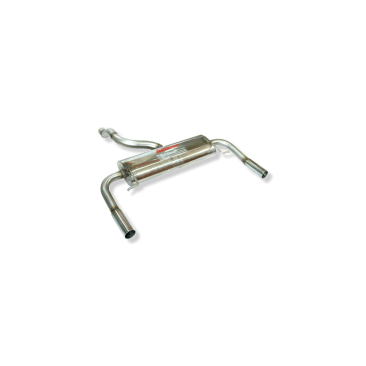 ESCAPE TRASERO INOXIDABLE NO HOMOLOGADO:RENAULT CLIO III SPORT / RENAULT CLIO I 1Ø85 POR CADA LADO