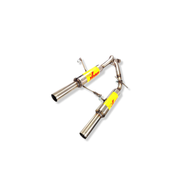 ESCAPE TRASERO INOXIDABLE GRUPO-N USO EXCLUSIVO PARA COMPETICIÓN:RENAULT CLIO II SPORT 2Ø60 CENTRALES