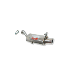 ESCAPE TRASERO INOXIDABLE NO HOMOLOGADO:RENAULT CLIO II SPORT 1 OVAL