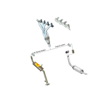 COLECTOR DE ESCAPE DEPORTIVO TUBULAR INOXIDABLE:SUZUKI SJ413 / SUZUKI SAMURAI