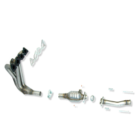 COLECTOR DE ESCAPE DEPORTIVO TUBULAR INOXIDABLE:PEUGEOT 206