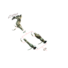 COLECTOR DE ESCAPE DEPORTIVO TUBULAR INOXIDABLE:FORD FOCUS II