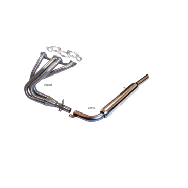 COLECTOR DE ESCAPE DEPORTIVO TUBULAR INOXIDABLE:RENAULT R8