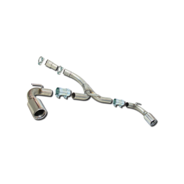 ESCAPE TRASERO INOXIDABLE GRUPO-A USO EXCLUSIVO PARA COMPETICIÓN:VOLKSWAGEN GOLF VIII 1Ø101 POR CADA LADO