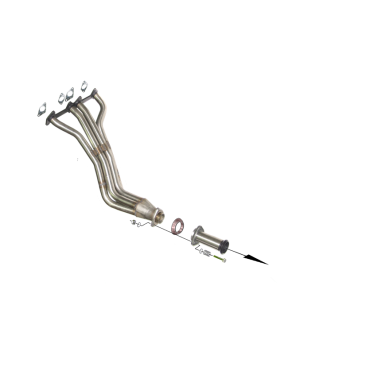 COLECTOR DE ESCAPE DEPORTIVO TUBULAR INOXIDABLE:PEUGEOT 405