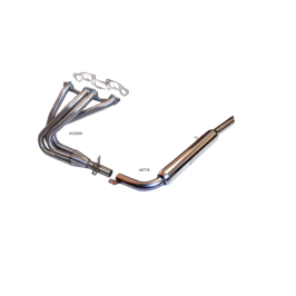 COLECTOR DE ESCAPE DEPORTIVO TUBULAR INOXIDABLE:RENAULT R8