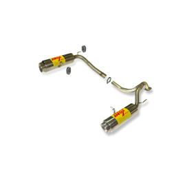 ESCAPE TRASERO INOXIDABLE:HYUNDAI COUPE 1 tipo moto por cada lado