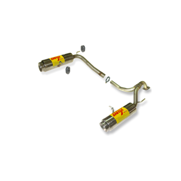 ESCAPE TRASERO INOXIDABLE:HYUNDAI COUPE 1 tipo moto por cada lado