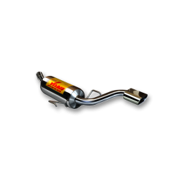 ESCAPE TRASERO INOXIDABLE NO HOMOLOGADO:OPEL ASTRA H 1 OVAL CENTRAL