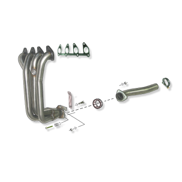 COLECTOR DE ESCAPE DEPORTIVO TUBULAR INOXIDABLE:OPEL CORSA B