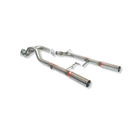 ESCAPE TRASERO INOXIDABLE GRUPO-A USO EXCLUSIVO PARA COMPETICIÓN:RENAULT CLIO II SPORT 2Ø60 CENTRALES