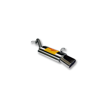 ESCAPE TRASERO INOXIDABLE NO HOMOLOGADO:PEUGEOT 207 RC 1 OVAL