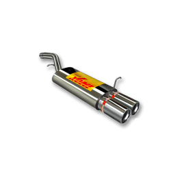 ESCAPE TRASERO INOXIDABLE NO HOMOLOGADO:FORD FIESTA 2Ø85