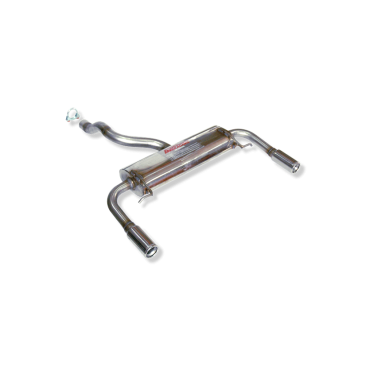 ESCAPE TRASERO INOXIDABLE NO HOMOLOGADO:RENAULT CLIO III SPORT / RENAULT CLIO I 1Ø73 POR CADA LADO