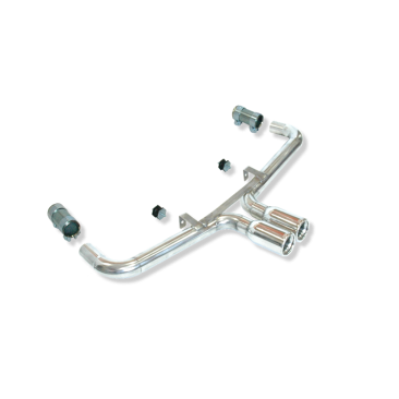 ESCAPE TRASERO INOXIDABLE GRUPO-A USO EXCLUSIVO PARA COMPETICIÓN:PORSCHE 718S BOXSTER (981) 2Ø101 CENTRALES