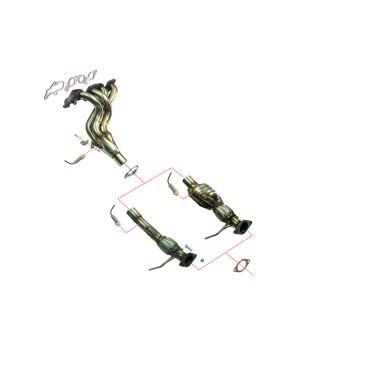 COLECTOR DE ESCAPE DEPORTIVO TUBULAR INOXIDABLE:FORD FOCUS II