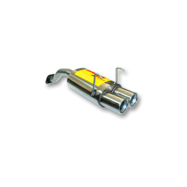 ESCAPE TRASERO INOXIDABLE NO HOMOLOGADO:HONDA CIVIC 2Ø85