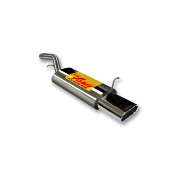 ESCAPE TRASERO INOXIDABLE NO HOMOLOGADO:FORD FIESTA 1 OVAL