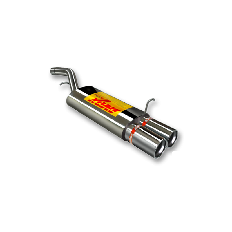 ESCAPE TRASERO INOXIDABLE NO HOMOLOGADO:FORD FIESTA 2Ø85